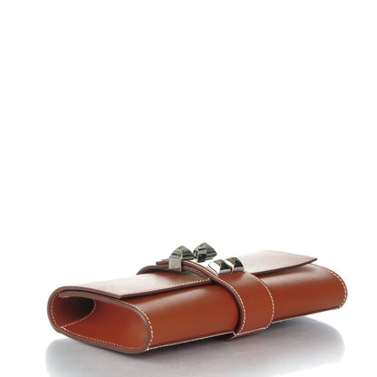 Hermes Tadelakt Medor 23 Clutch Fauve 4 of 7