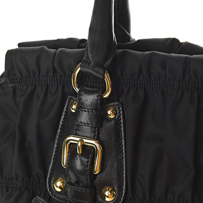 Prada Tessuto Nylon Gaufre Shopping Satchel Black 16 of 18