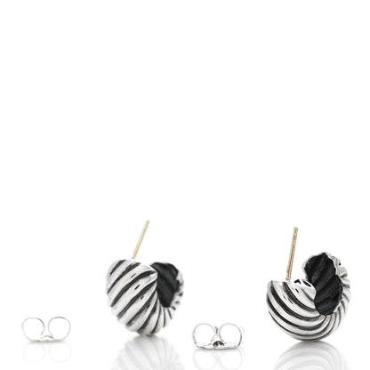 David Yurman Sterling Silver Cable Classics Hoop Earrings 3 of 5