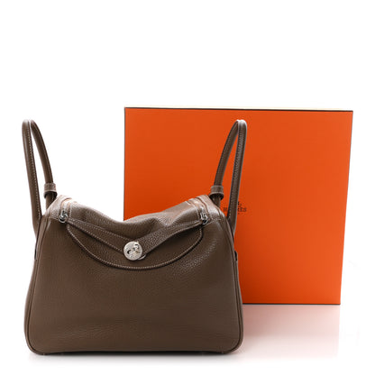 Hermes Taurillon Clemence Lindy 30 Etoupe 11 of 11