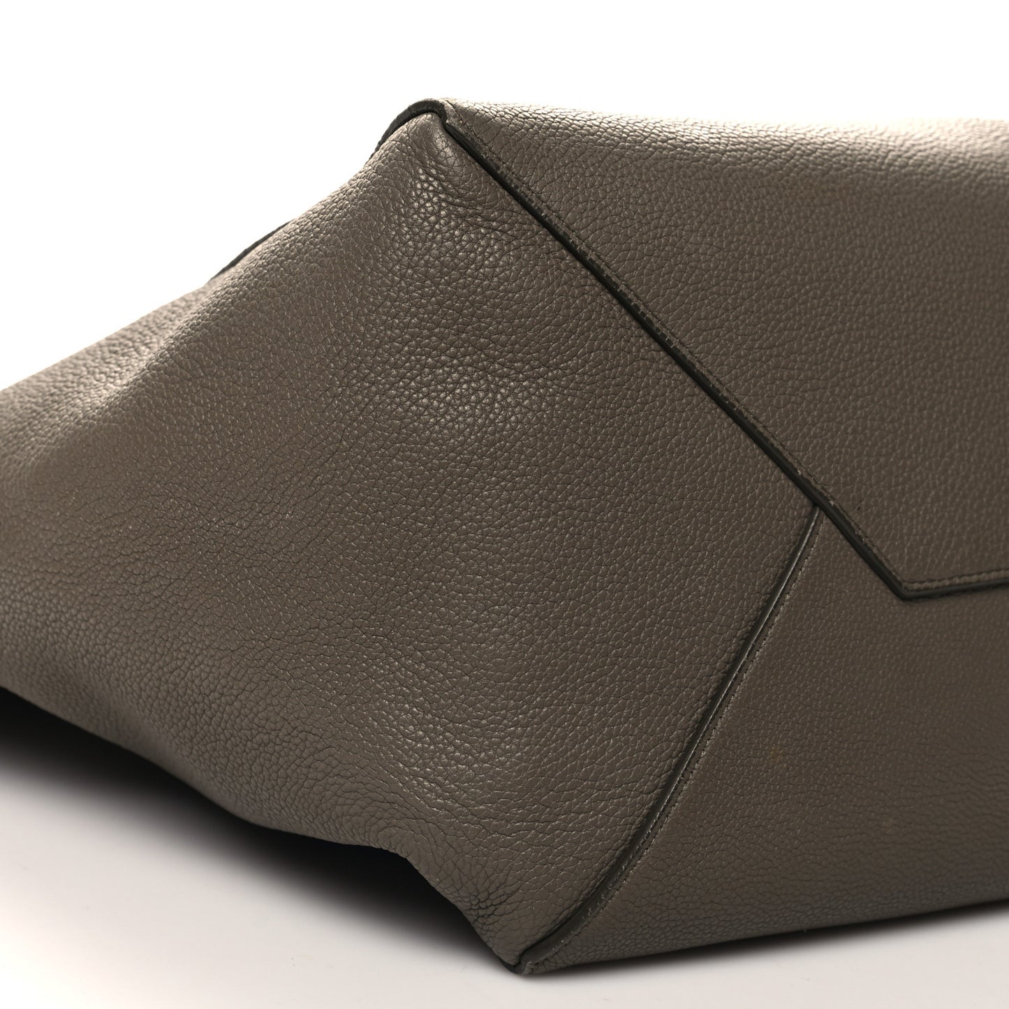 Soft Grained Calfskin Small Belt Cabas Phantom Taupe
