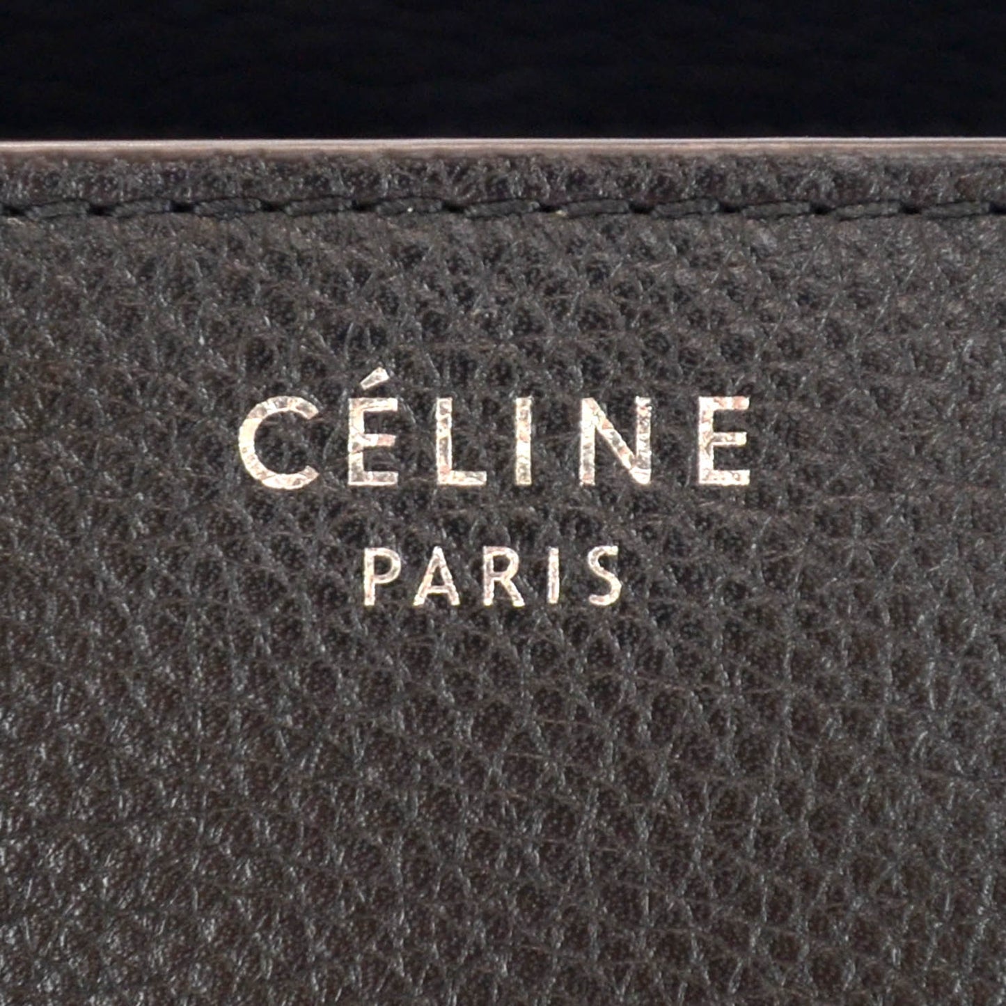 Drummed Calfskin Mini Luggage Black