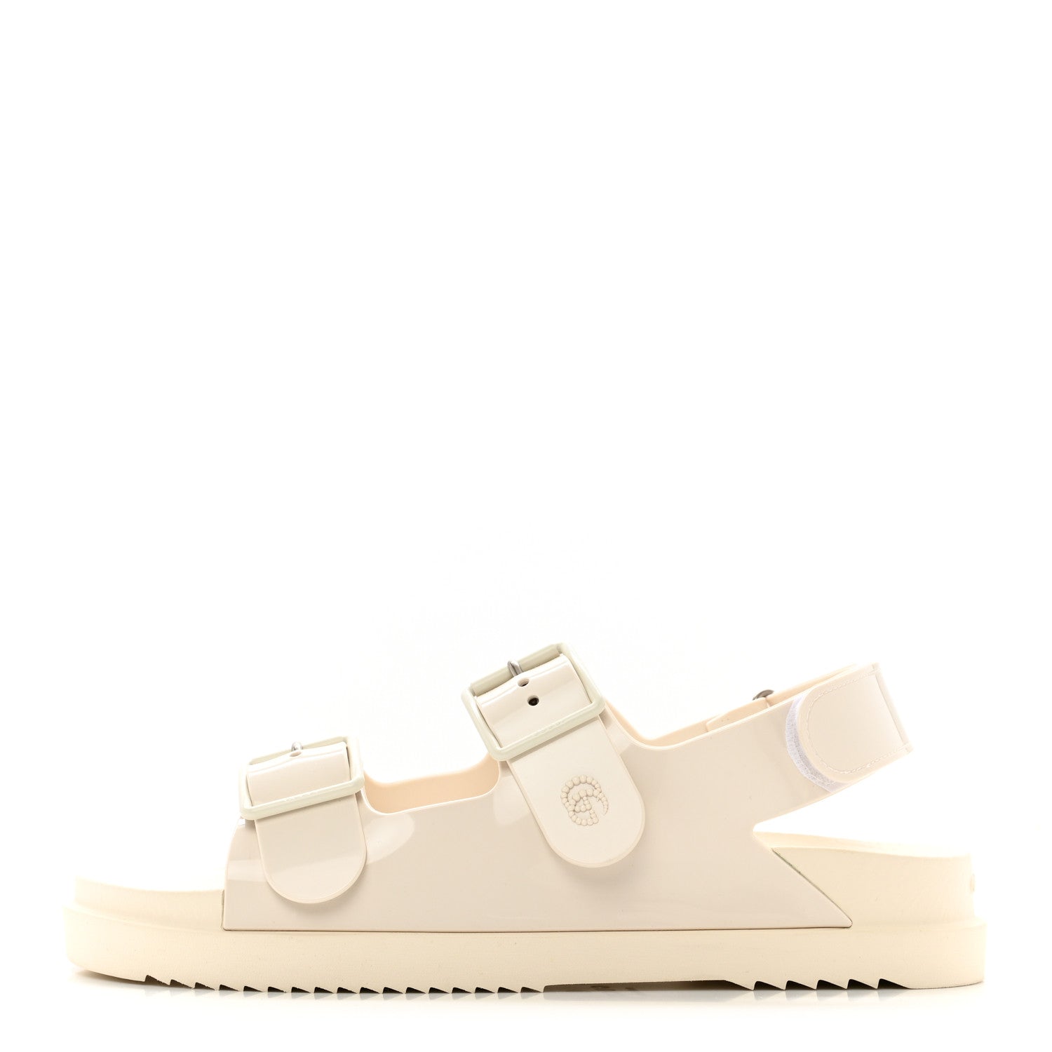 Gucci Rubber Mini Double G Womens Isla Dad Sandals 42 Dusty White 1 of 8