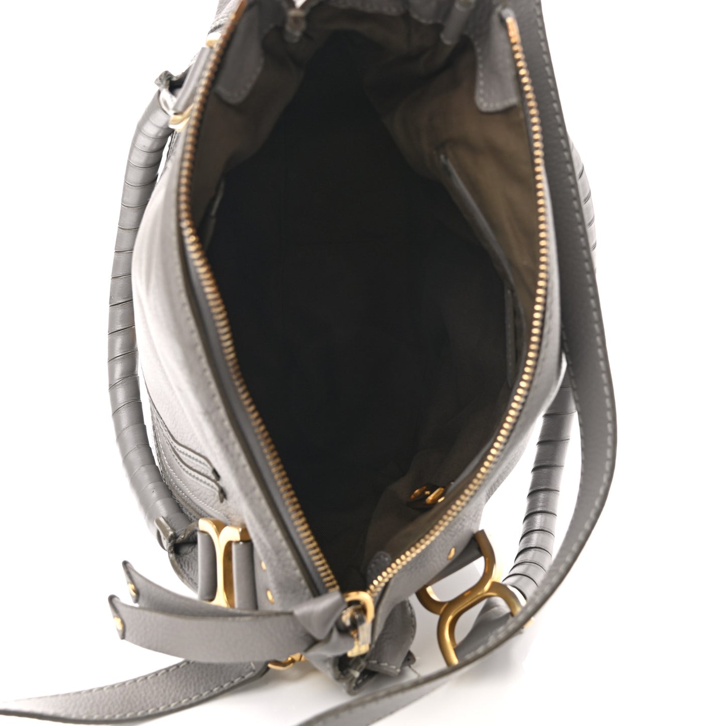 Calfskin Medium Marcie Satchel Cashmere Grey