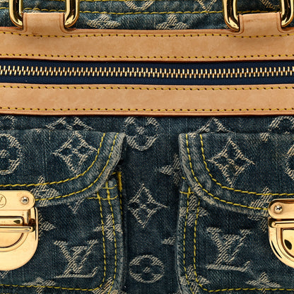 Louis Vuitton Monogram Denim Neo Speedy Blue 9 of 19