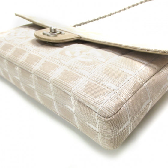 Nylon Travel East West Flap Beige