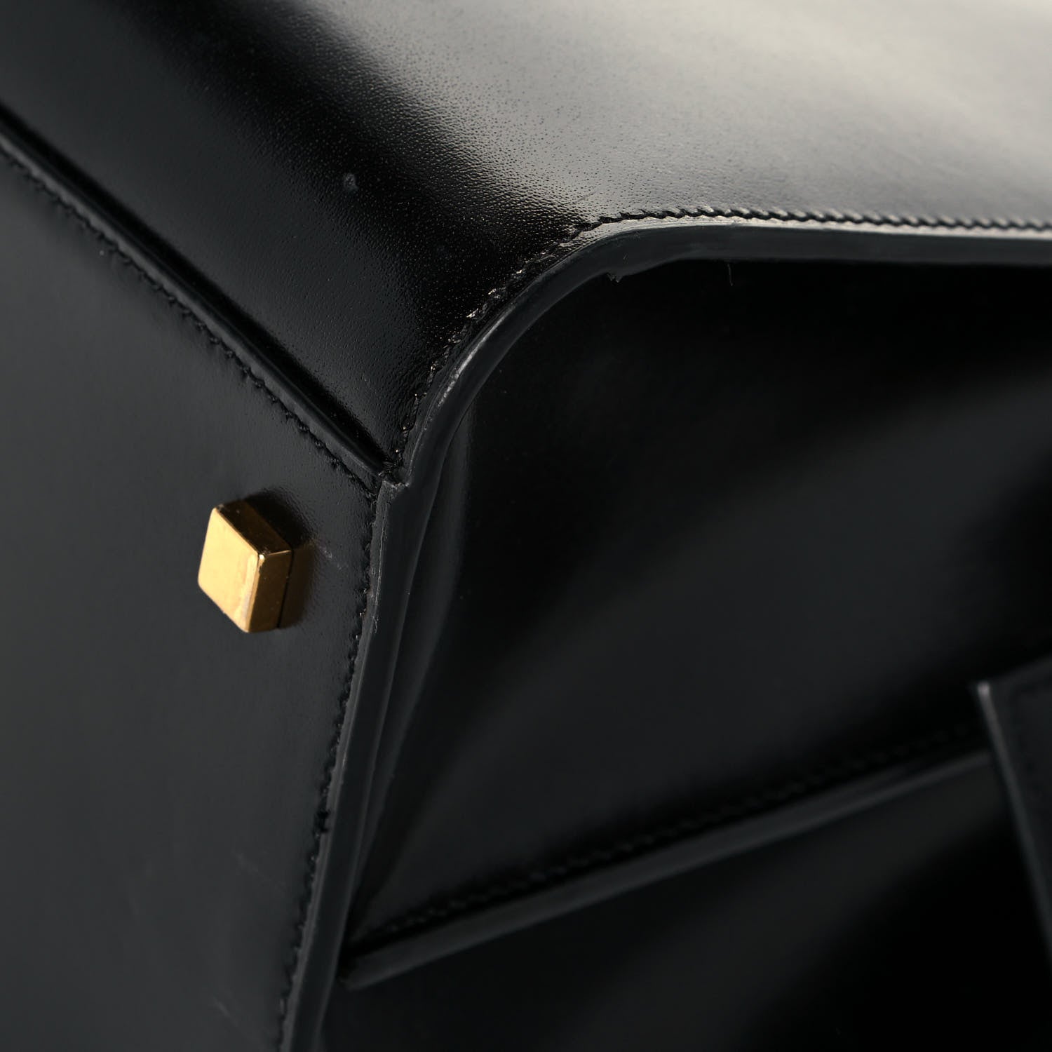 Saint Laurent Shiny Calfskin Large Uptown Tote Black 8 of 15