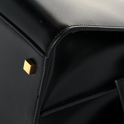 Saint Laurent Shiny Calfskin Large Uptown Tote Black 8 of 15