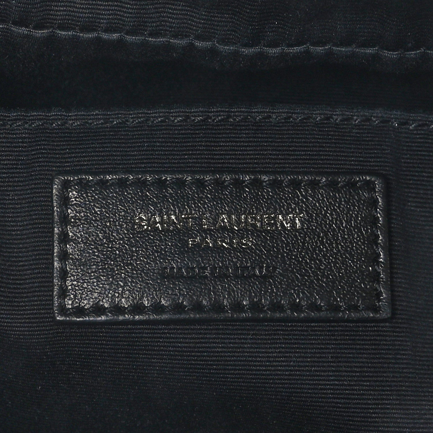 Saint Laurent Calfskin Matelasse Monogram Lou Camera Bag Black 6 of 9
