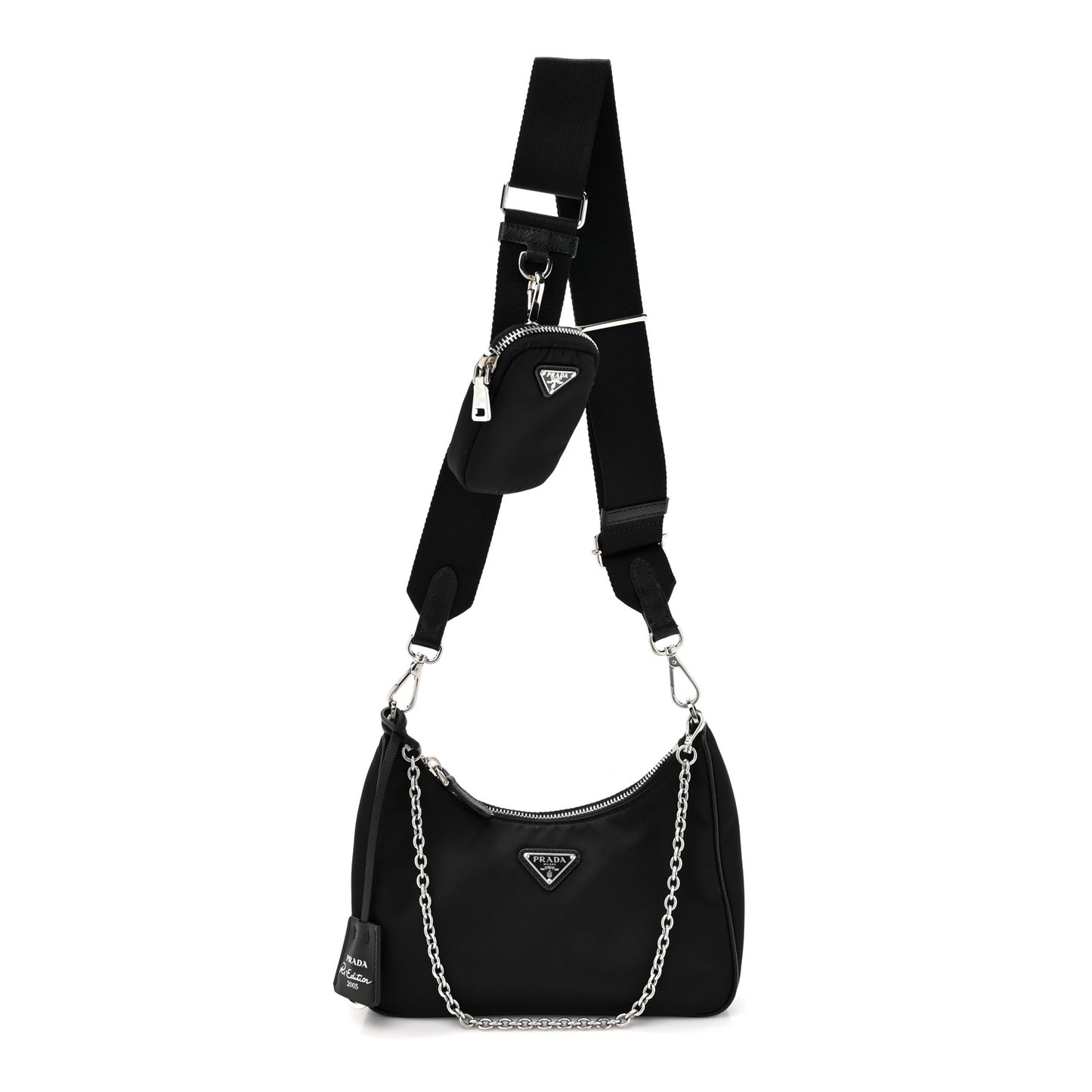 Nylon Re-Edition 2005 Shoulder Bag Black