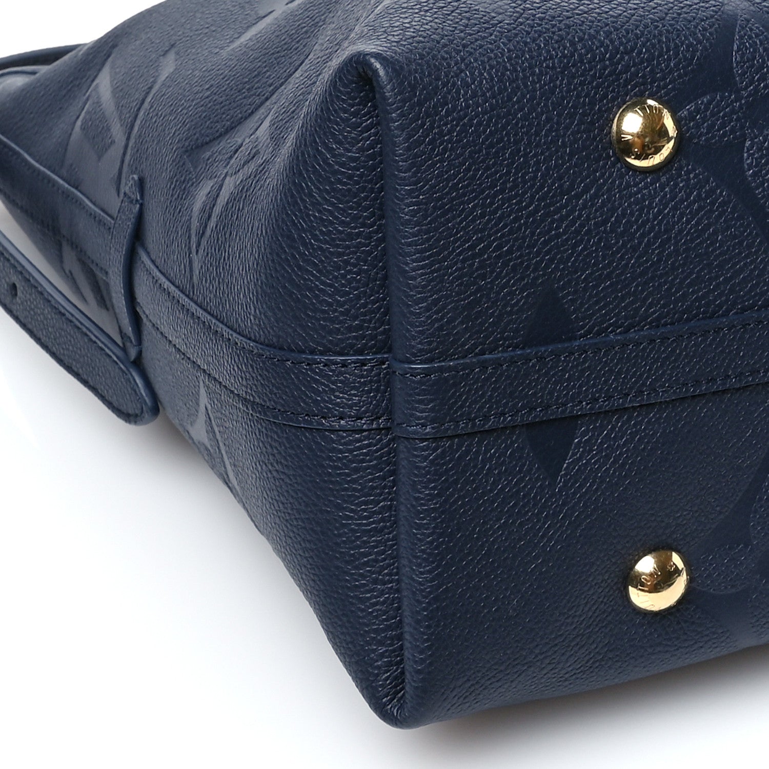 Louis Vuitton Empreinte Monogram Giant CarryAll MM Navy 9 of 10