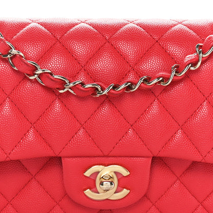 Chanel Caviar Quilted Small Double Flap Red 8 of 10