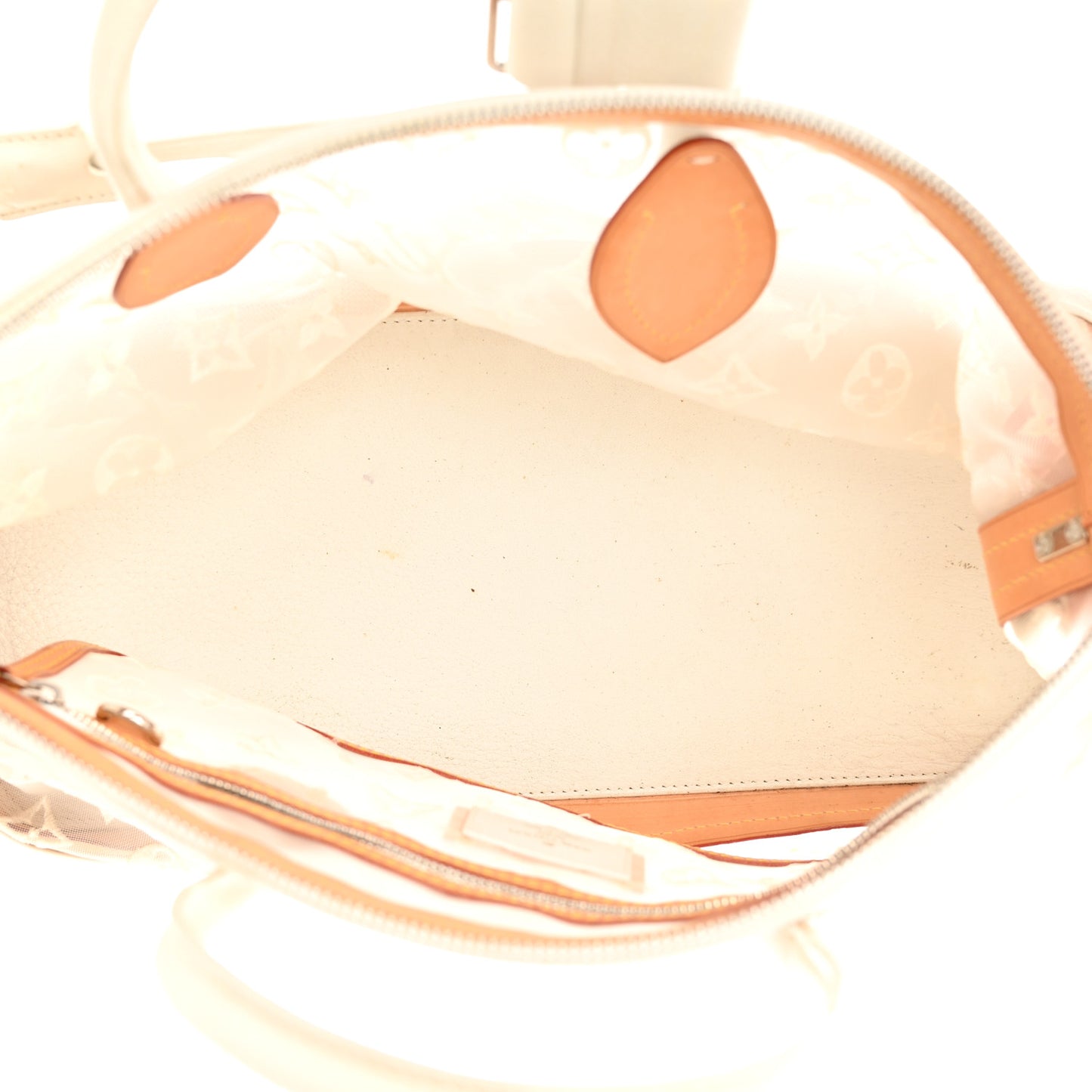 Monogram Transparence Lockit East-West White