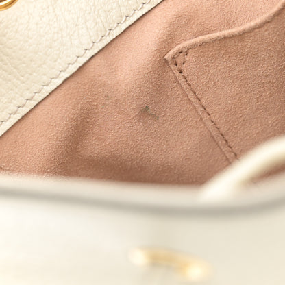 Gucci Glazed Textured Calfskin Web Small Ophidia Bucket Bag Mystic White 8 of 13
