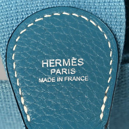 Hermes Taurillon Clemence Evelyne III PM Blue Jean 8 of 11