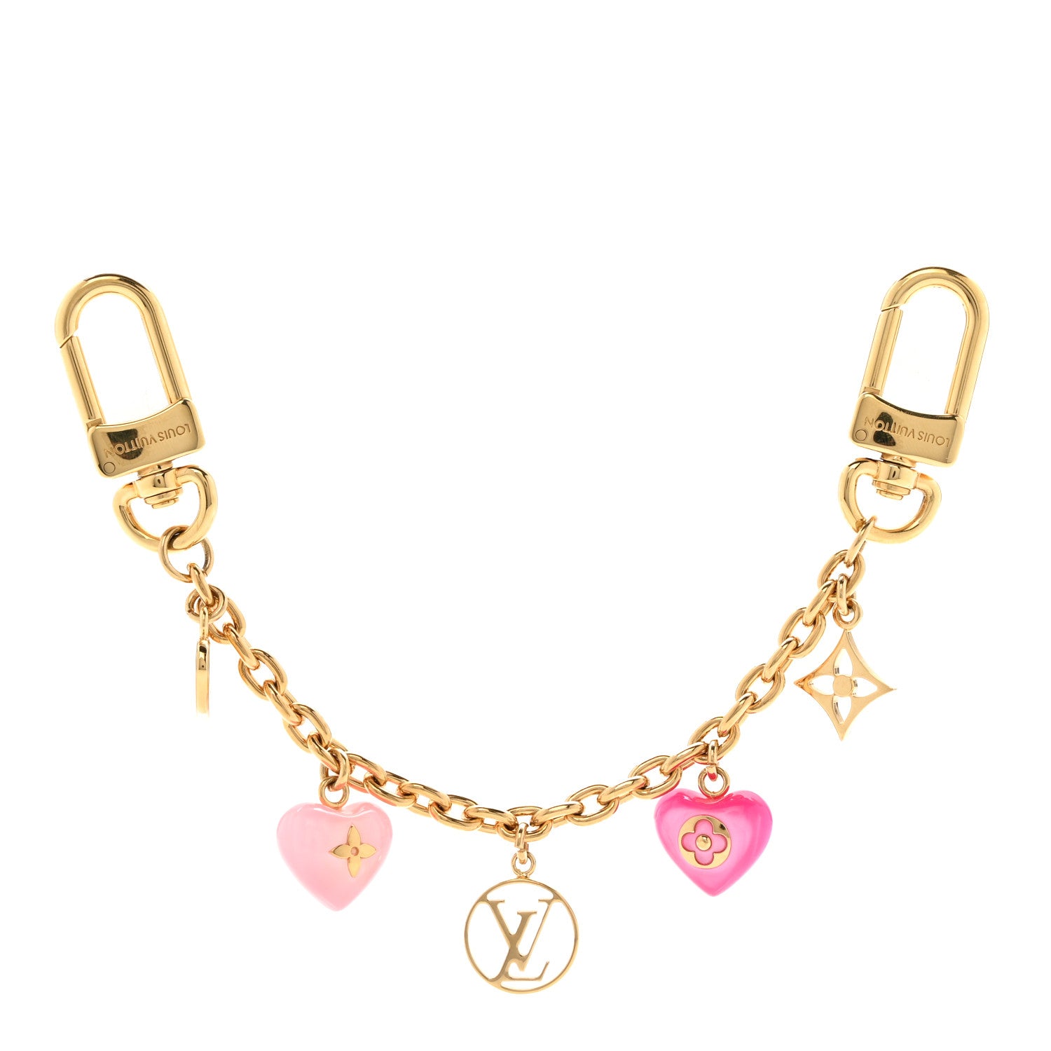 Louis Vuitton Resin Beloved Family Chain Bag Charm Gold Pink 1 of 4