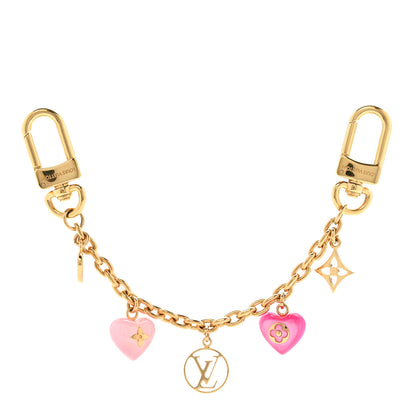 Louis Vuitton Resin Beloved Family Chain Bag Charm Gold Pink 1 of 4