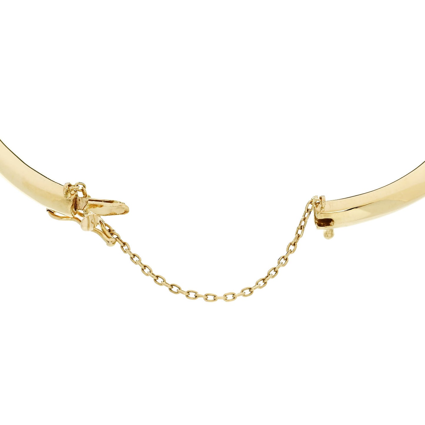 18K Yellow Gold Diamond .97ct Pave Bangle Bracelet M