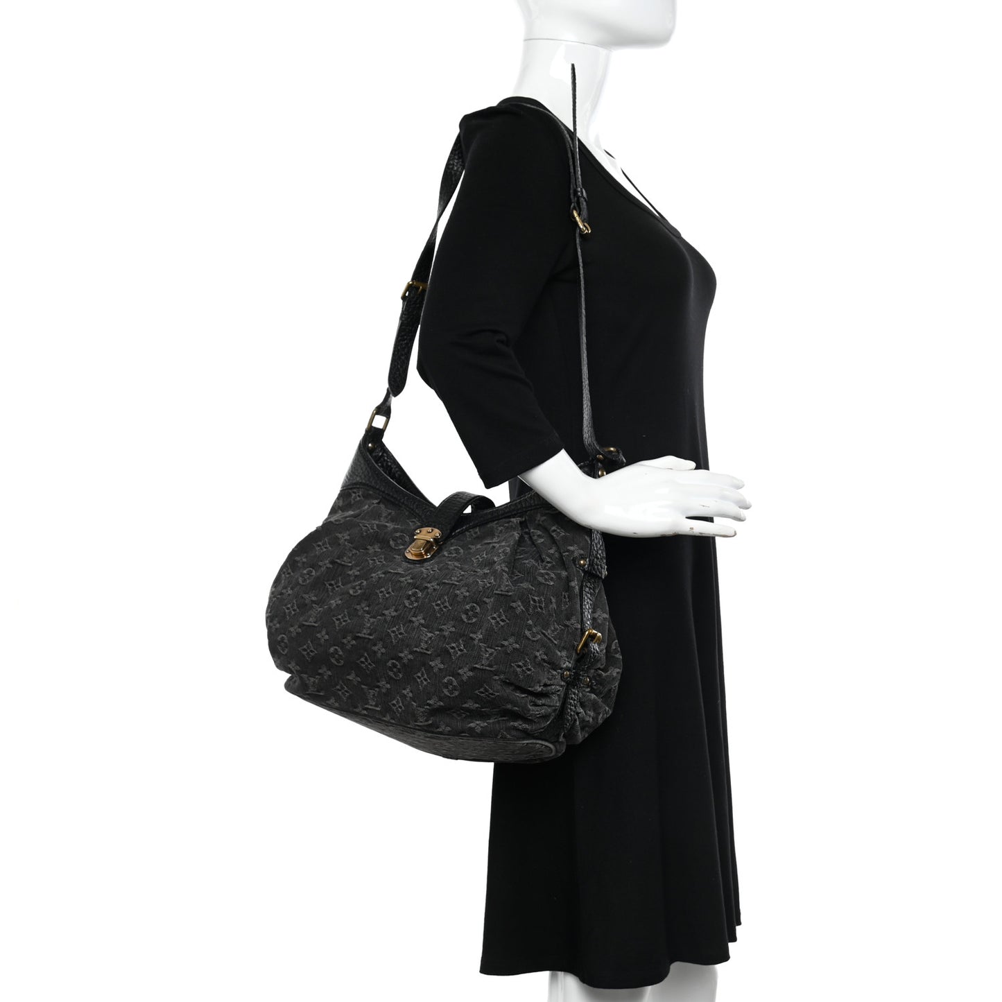 LOUIS VUITTON Denim Mahina XS Black