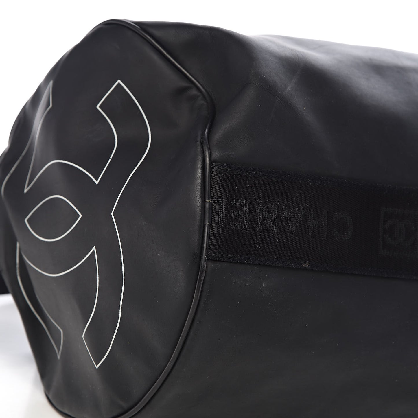 Rubber Nylon Sport Duffle Black