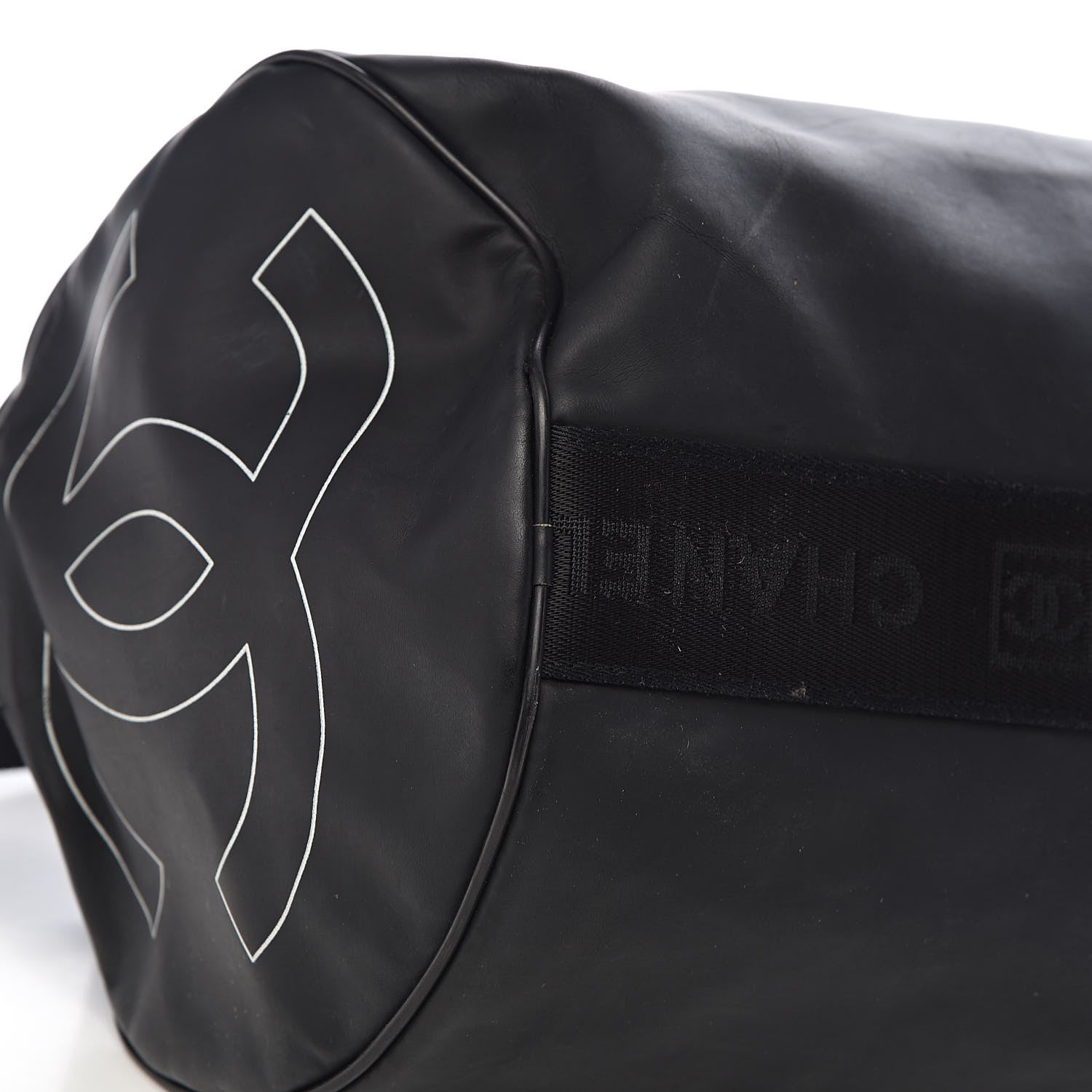 Chanel Rubber Nylon Sport Duffle Black 10 of 14