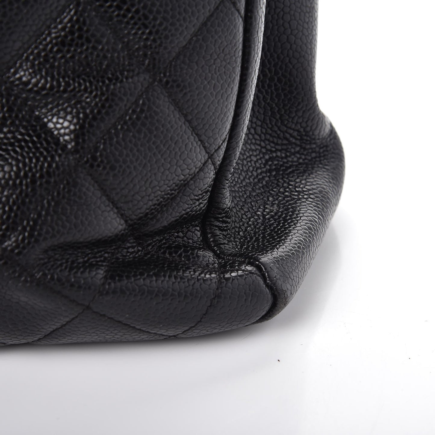 Caviar Quilted Grand Shopping Tote GST Black