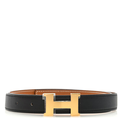 Hermes Box Epsom 32mm H Belt 75 30 Black Gold 1 of 4