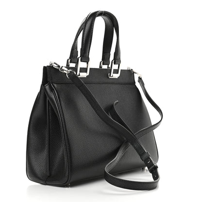Gucci Grainy Calfskin Small Zumi Top Handle Bag Black 3 of 10