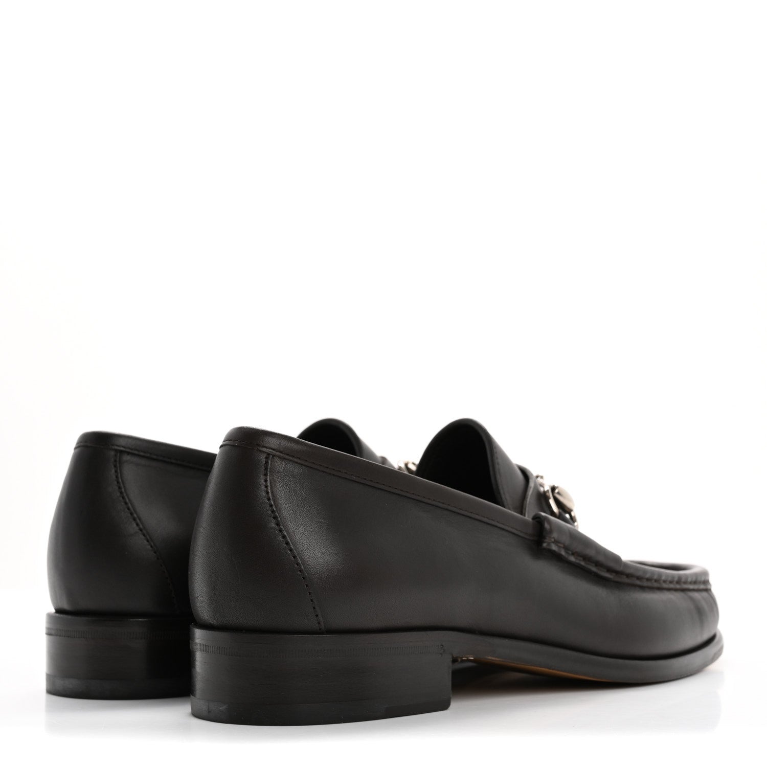 Gucci Calfskin Mens 1953 Horsebit Loafers 8 Marrone 5 of 11