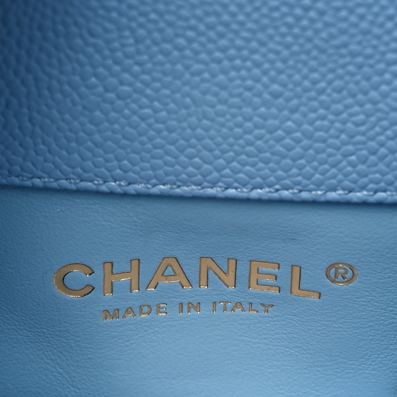 Chanel Shiny Caviar Pick Me Up Flap Belt Bag Light Blue 8 of 12