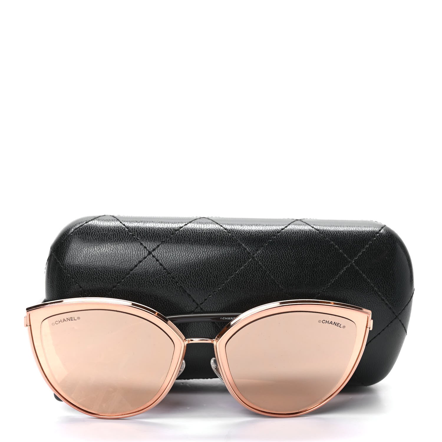 Chanel Metal Cat Eye Sunglasses 4222 Light Pink 9 of 9