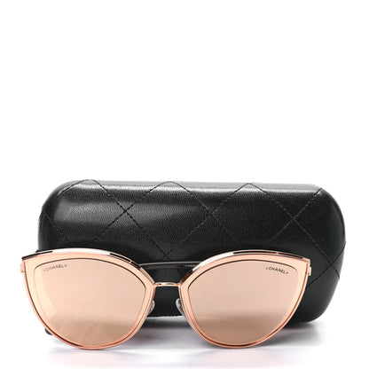 Chanel Metal Cat Eye Sunglasses 4222 Light Pink 9 of 9