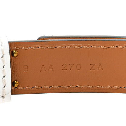Hermes Epsom Kelly Belt White 4 of 6