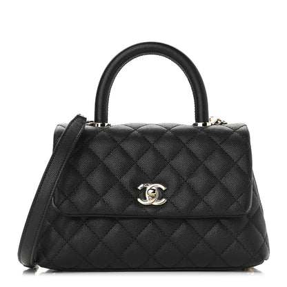 Chanel Caviar Quilted Mini Coco Handle Flap Black 1 of 9