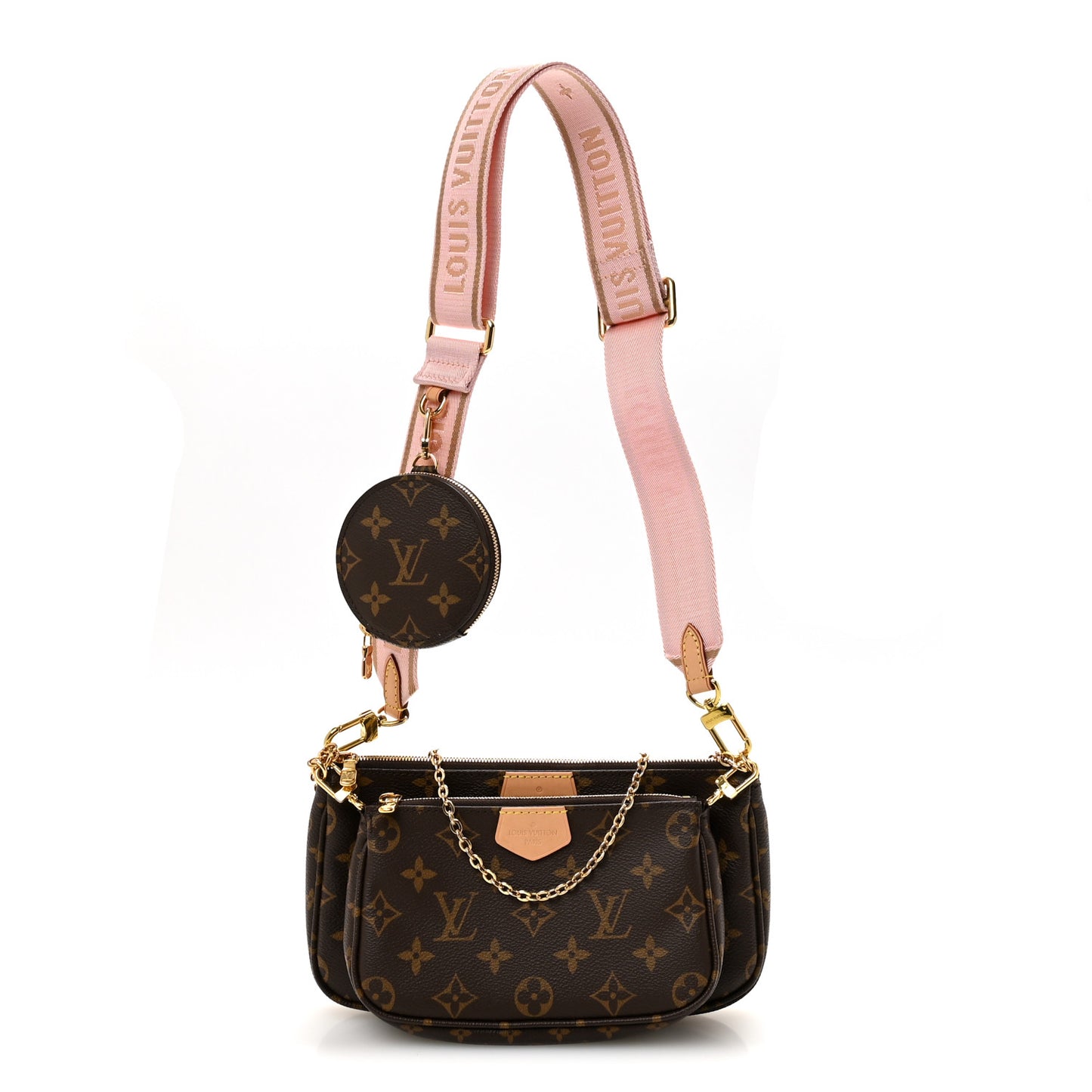 Monogram Multi Pochette Accessories Rose Clair