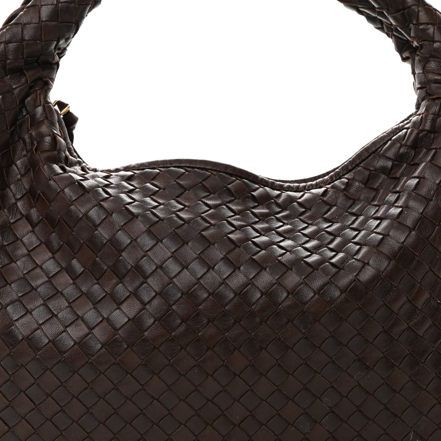 Nappa Intrecciato Medium Veneta Hobo Ebano