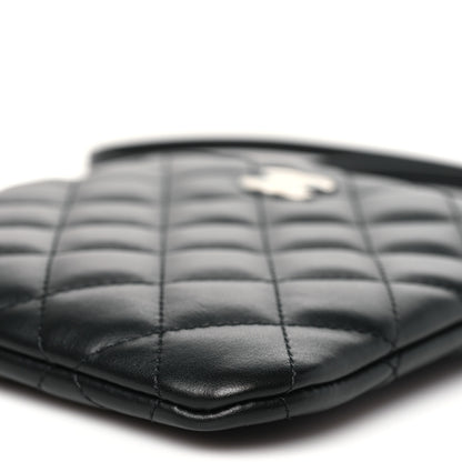 Chanel Lambskin Quilted Uniform Crossbody Bag Black 10 of 11