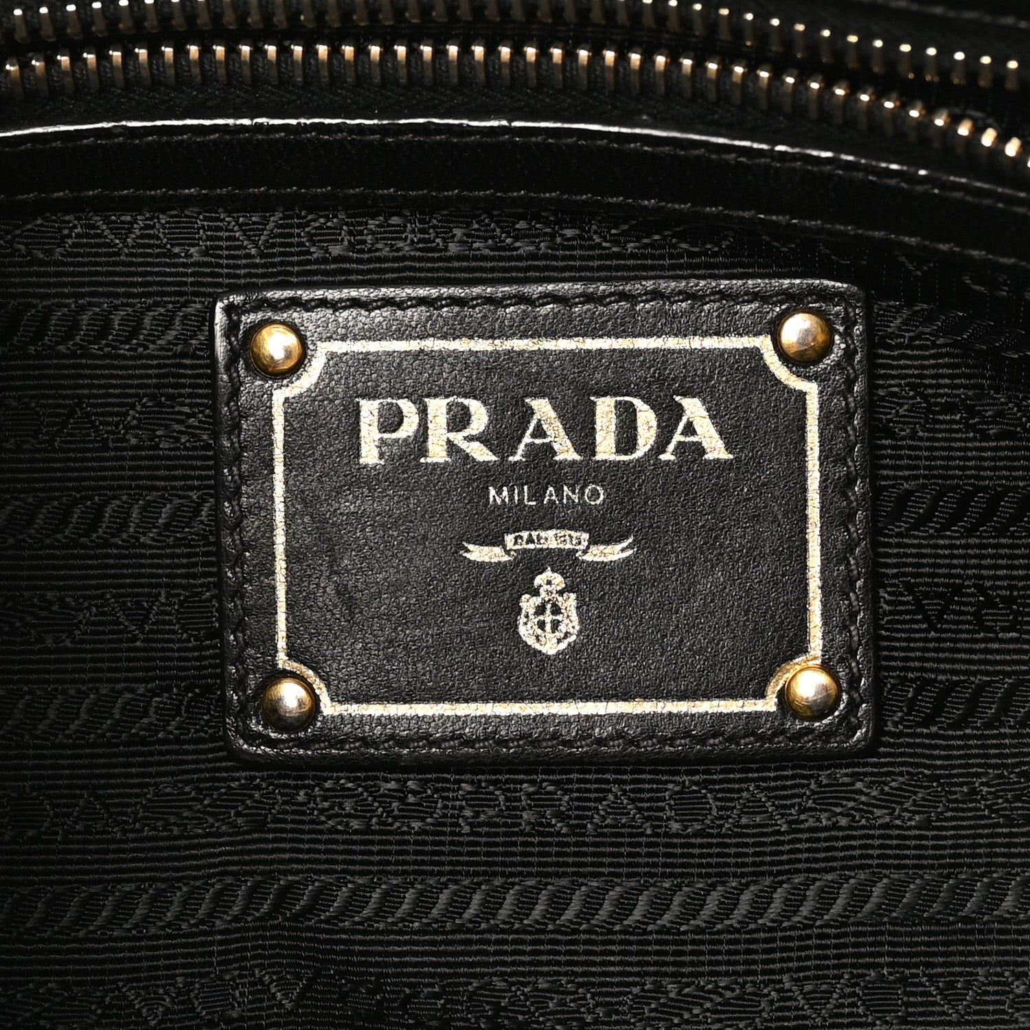Prada Tessuto Nylon Gaufre Tote Black 6 of 9
