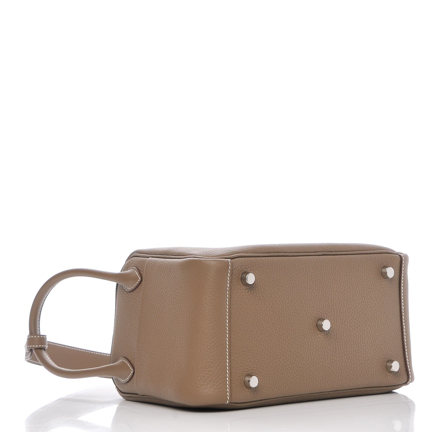 Hermes Taurillon Clemence Lindy 26 Etoupe 4 of 8
