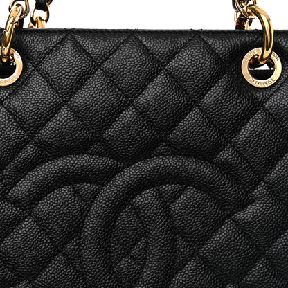 Chanel Caviar Quilted Grand Shopping Tote GST Black 8 of 10