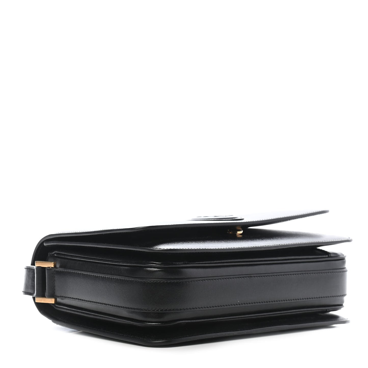 Calfskin Medium Le 61 Shoulder Bag Black