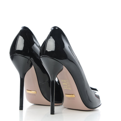 Gucci Vernice Crystal Beverly Pumps 34 Black 4 of 14