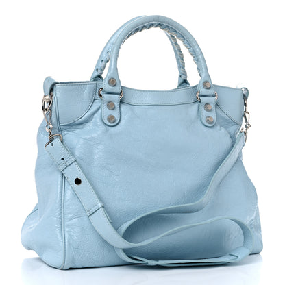 Balenciaga Agneau Giant 12 Silver Hardware Velo Bleu Dragee 3 of 21