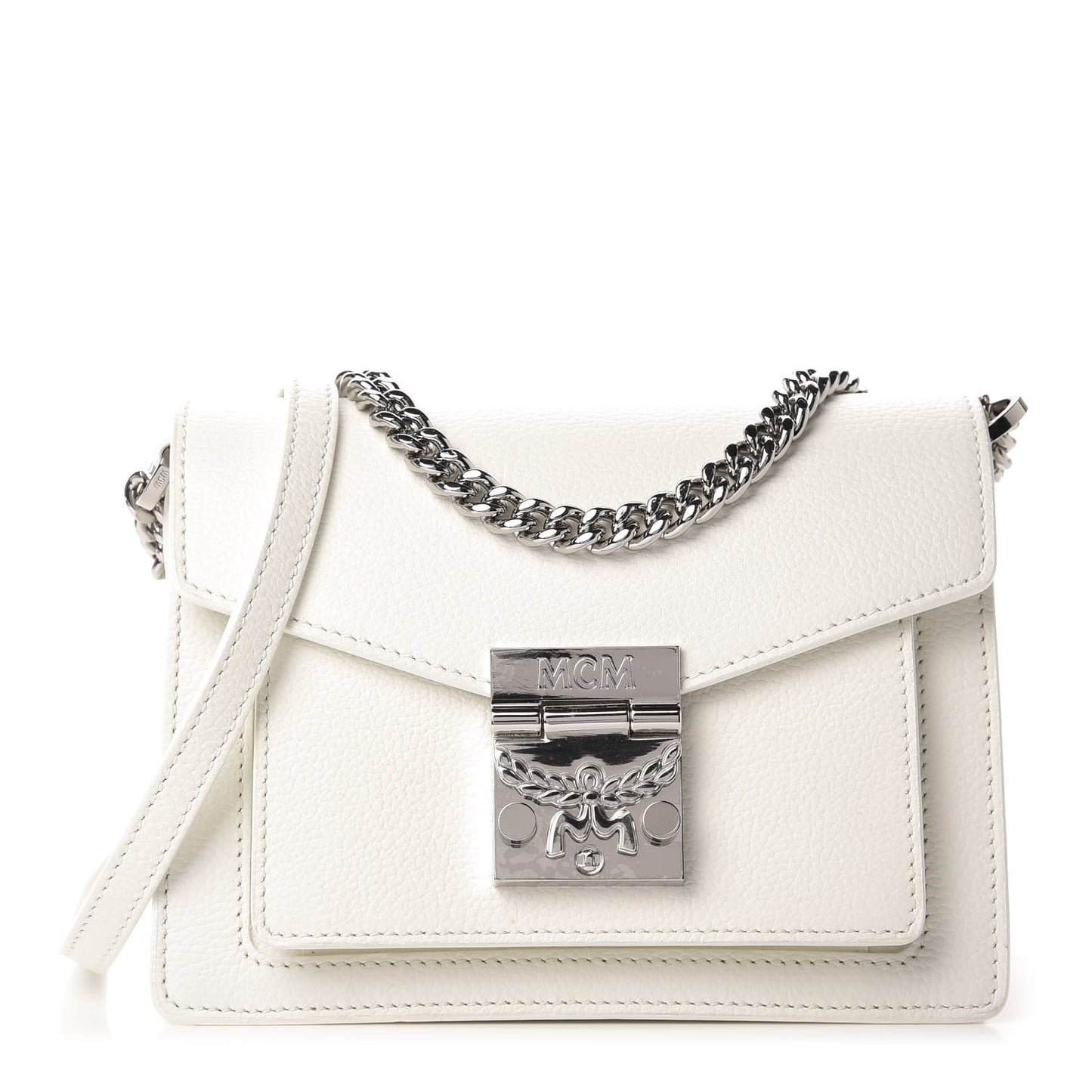 Calfskin Park Avenue Mini Patricia Crossbody Bag White
