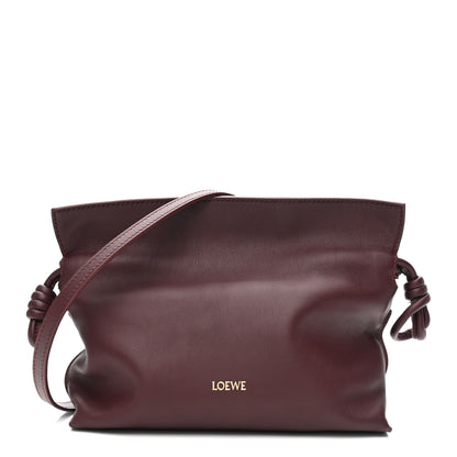 Loewe Calfskin Mini Flamenco Knot Clutch Dark Burgundy 1 of 15