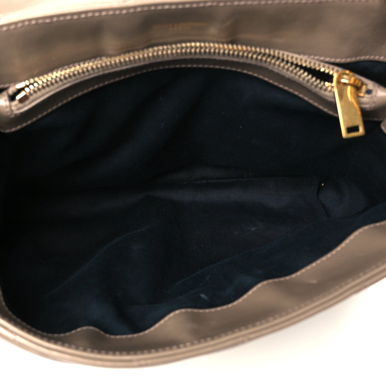 Saint Laurent Calfskin Y Quilted Monogram Medium Loulou Chain Satchel Dark Latte 5 of 11
