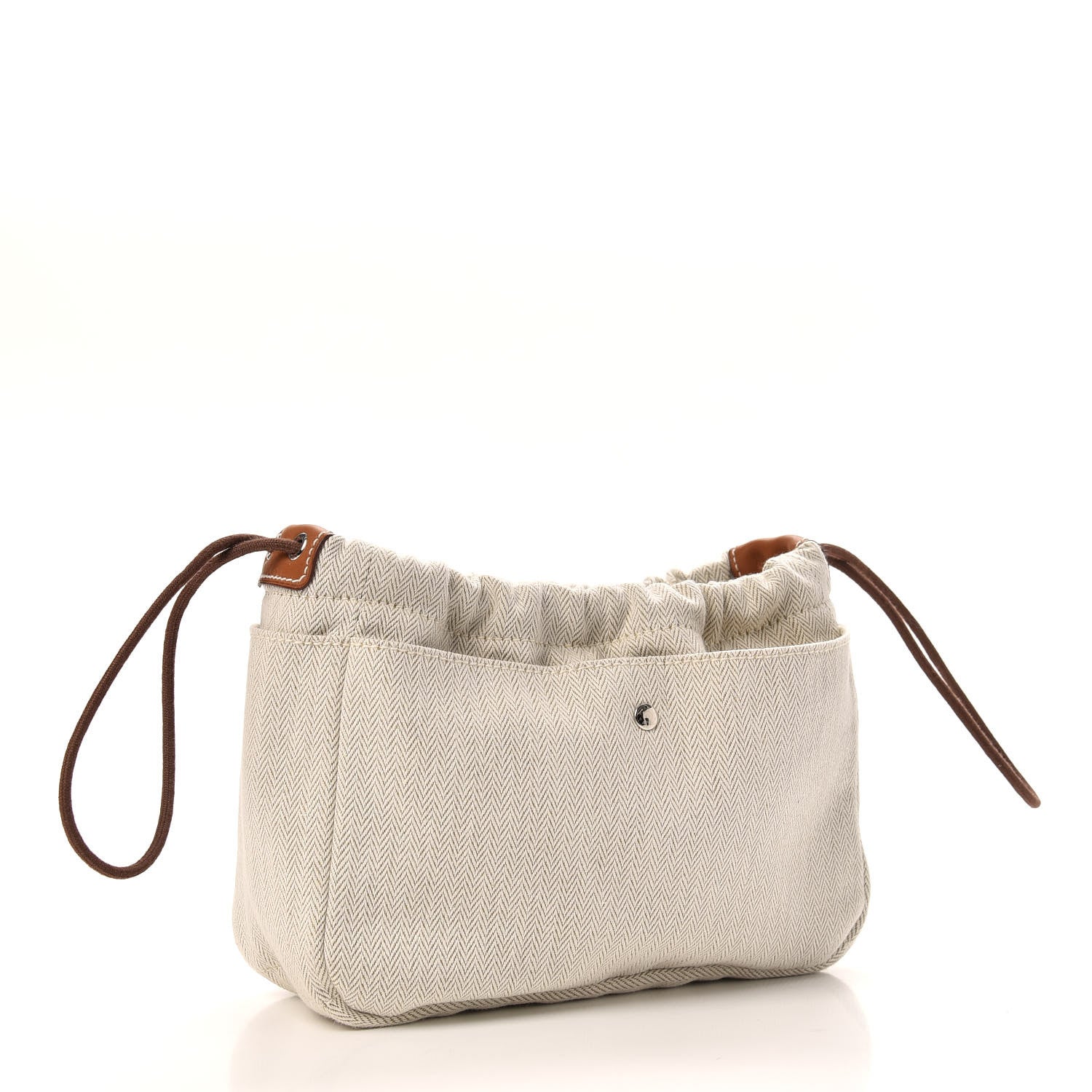 Hermes Canvas Barenia Fourbi 20 PM Pouch Naturel Fauve 3 of 9