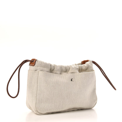 Hermes Canvas Barenia Fourbi 20 PM Pouch Naturel Fauve 3 of 9