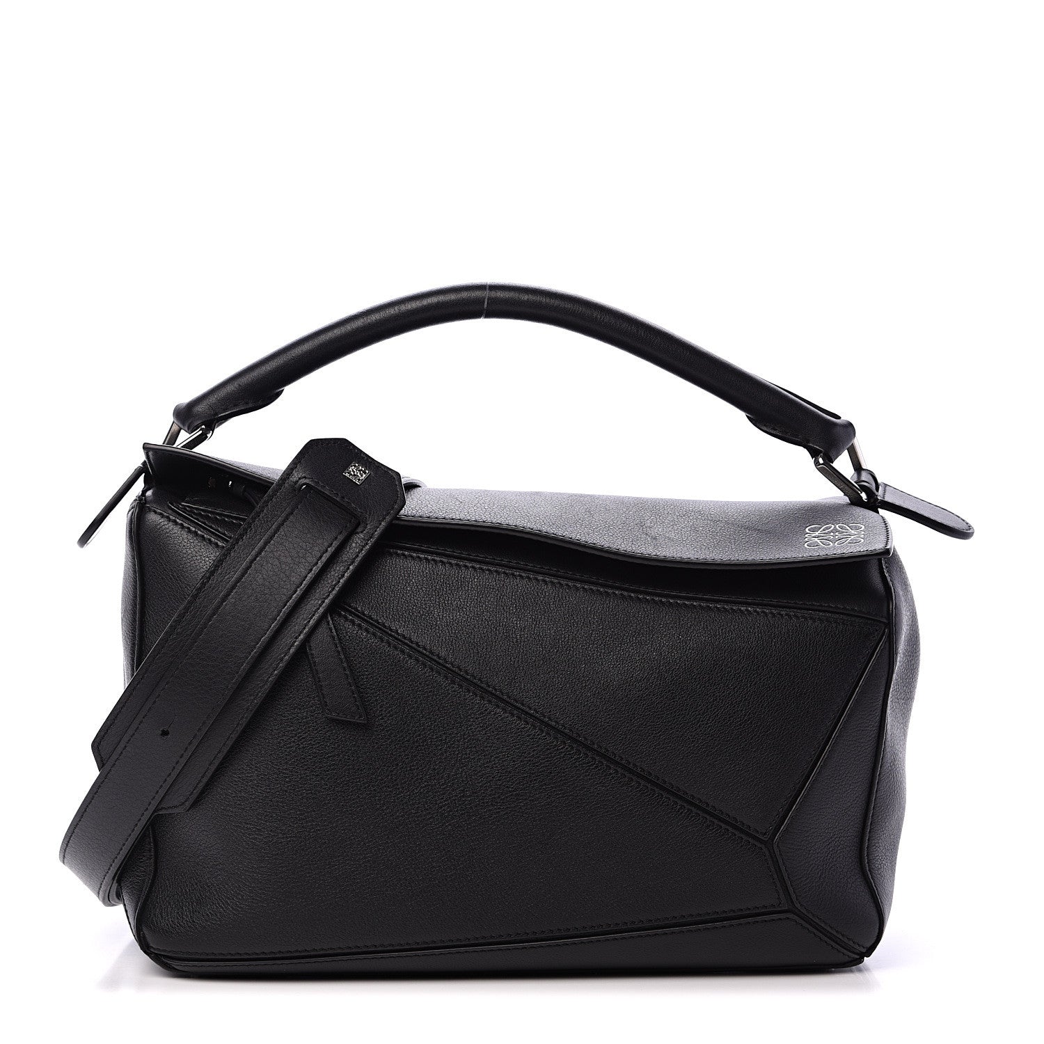 Loewe Calfskin Medium Puzzle Bag Black 1 of 11