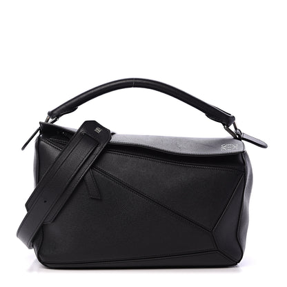 Loewe Calfskin Medium Puzzle Bag Black 1 of 11